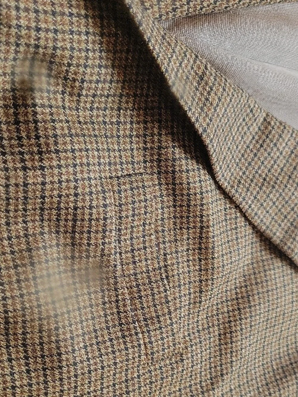 Oscar de la Renta Brown Houndstooth Sport Coat